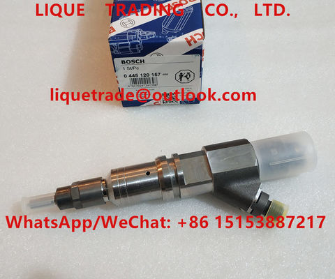 China BOSCH fuel injector 0445120157 , 0 445 120 157 , 0445 120 157 for SAIC-IVECO HONGYAN 504255185, FIAT 504255185 supplier