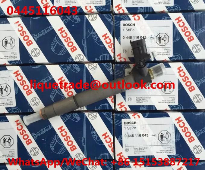 BOSCH INJECTOR 0445116043 Genuine and New Common Rail Injector 0 445 116 043 , 0445116043