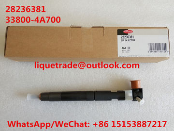 China DELPHI Original and New Common rail injector 28236381 for HYUNDAI Starex 33800-4A700 / 338004A700 supplier