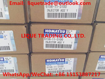 China DENSO common rail injector 095000-0800 , 095000-0801 KOMATSU 6156-11-3100 , 6156113100 supplier