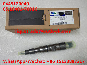 China Common rail injector 0445120040 , 0 445 120 040 for DOOSAN 65.10401-7001C , 65.10401-7001 supplier