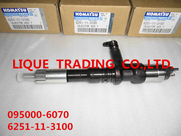China DENSO common rail injector 095000-6070 for KOMATSU PC400/450-8 engine 6251-11-3100 ,  6251113100 supplier