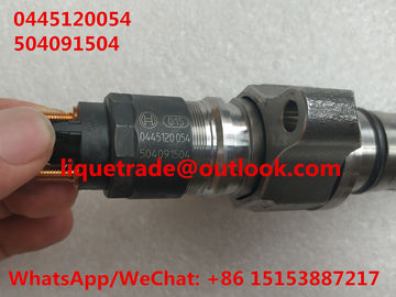 China BOSCH common rail injector 0445120054 , 0 445 120 054 , 0445 120 054 for IVECO 504091504, CASE NEW HOLLAND 2855491 supplier