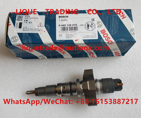 China BOSCH Fuel Injector 0445120075 , 0 445 120 075 , 0445 120 075 for IVECO 504128307, 5801382396, CASE NEW HOLLAND 2855135 supplier