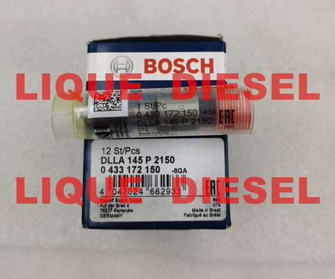 China BOSCH Genuine Fuel Nozzle 0433172150 , DLLA145P2150 , 0 433 172 150 , DLLA 145 P 2150 supplier