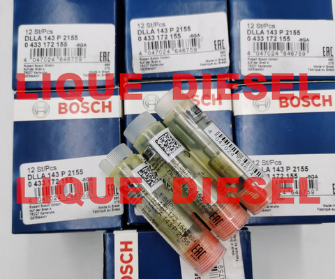 China BOSCH Genuine Fuel Injector Nozzle 0433172155 , DLLA143P2155 , 0 433 172 155 , DLLA 143 P 2155 supplier