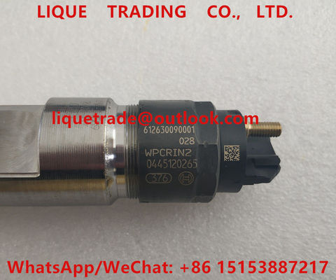 BOSCH common rail injector 0445120265 , 0445120086 , 612630090001 for WEICHAI 0 445 120 265 supplier