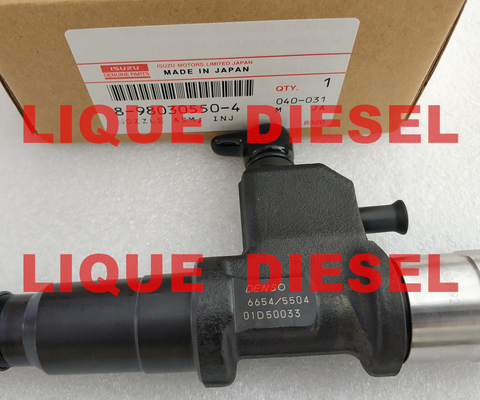 DENSO injector 095000-6654 , 095000-5504 for ISUZU 8-98030550-4 , 8980305504 , 98030550 , 8-98030550-1 , 8980305501 supplier